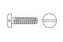 DIN 7971-F цинк Саморіз з напівкруглою головкою і прямим шліцом