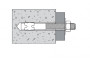 Анкер стальной для растянутой зоны бетона CE1 TTSK без покрытия G & B