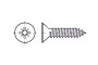 DIN 7982-C цинк Саморіз з потайною головкою PZ