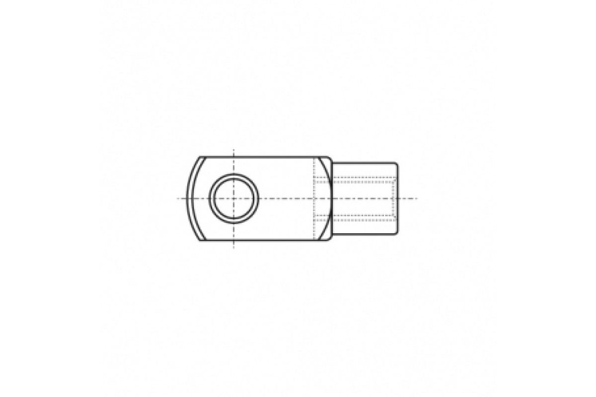 DIN 71752-G цинк Вилочна головка ліва різьба