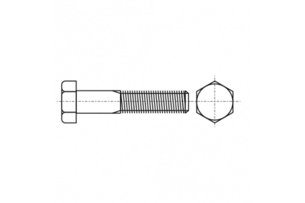 DIN 960 10,9 Болт з шестигранною головкою і частковою різьбою, дрібний крок різьби