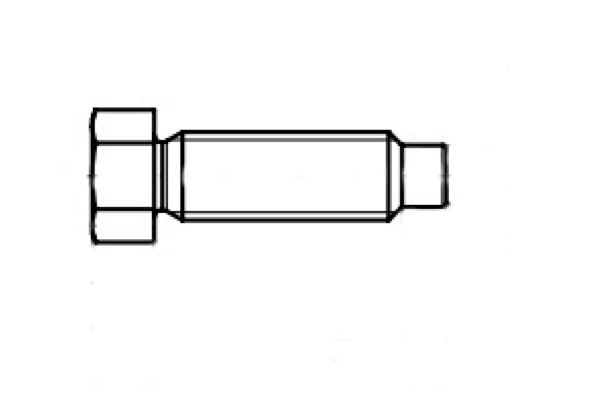 DIN 561-A 8,8 цинк Болт з шестигранною головкою і цапфою
